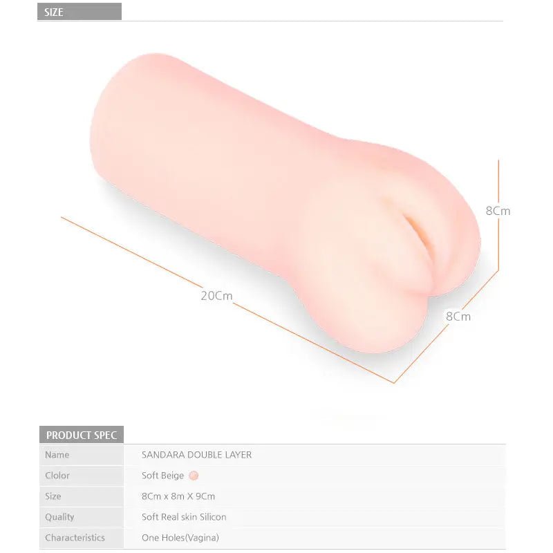 Shop affordable quality Kokos Sandara - Dual Layer Vagina Stroker - Discreet Intimate Essentials - MASTURBATORS - Kokos