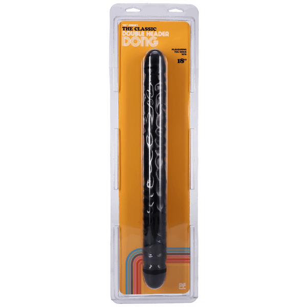 The Classic Double Header Dong - 18" - Veined (Black)