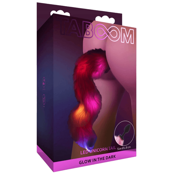 Unicorn Tail & Buttplug LED (Black)