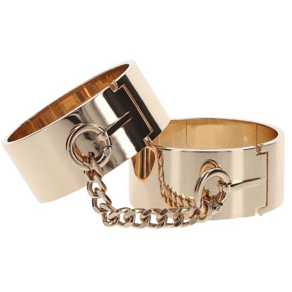 Slave Wrist Cuffs (Gold)