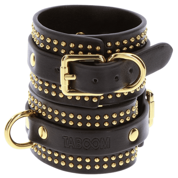 Studded Wrist Cuffs Set (Black)