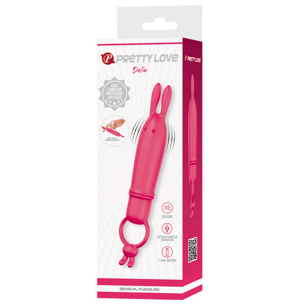 Bunny Finger Vibrator - Delia (Pink)