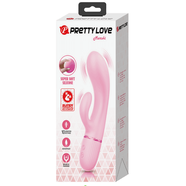 Super Soft Silicone Dual Motor Marski (Pink)