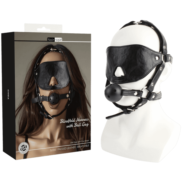 Blindfold Harness with Ball Gag