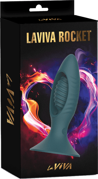 Rocket Butt Plug With Remote Control (Teal)