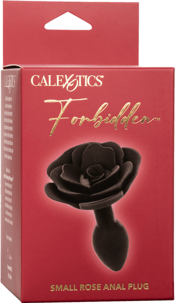 Small Rose Anal Plug (Black)