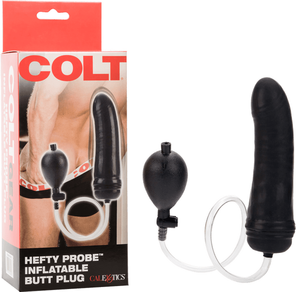 Hefty Probe Inflatable Butt Plug (Black)