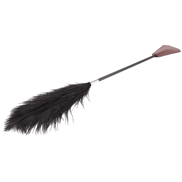 Crop with Feathers (Burgundy)
