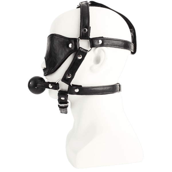 Blindfold Harness with Ball Gag