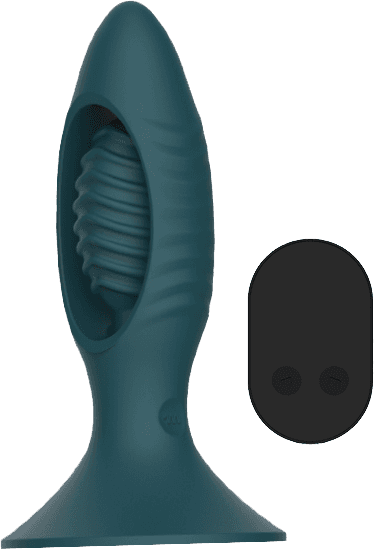Rocket Butt Plug With Remote Control (Teal)