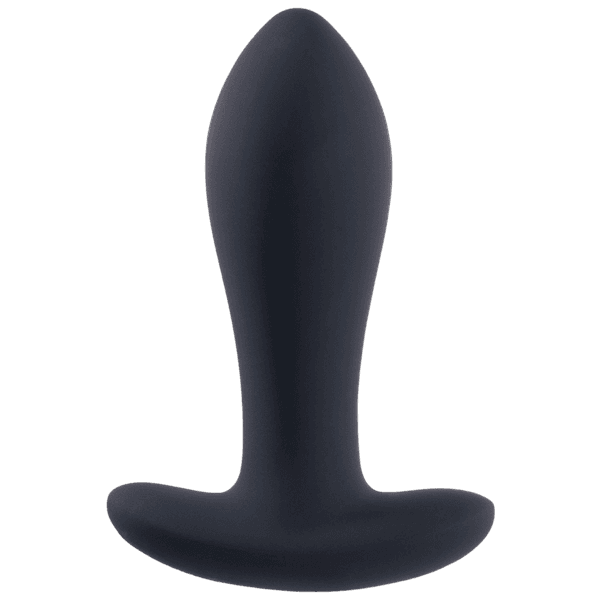 Vibrating Butt Plug with T-Bar Base (Black)