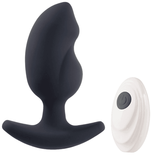 Remote Controlled Vibrating Butt Plug (Black)