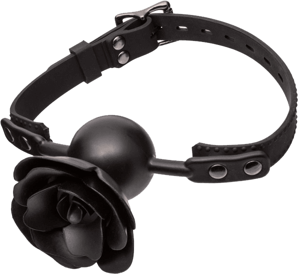 Removable Rose Gag (Black)