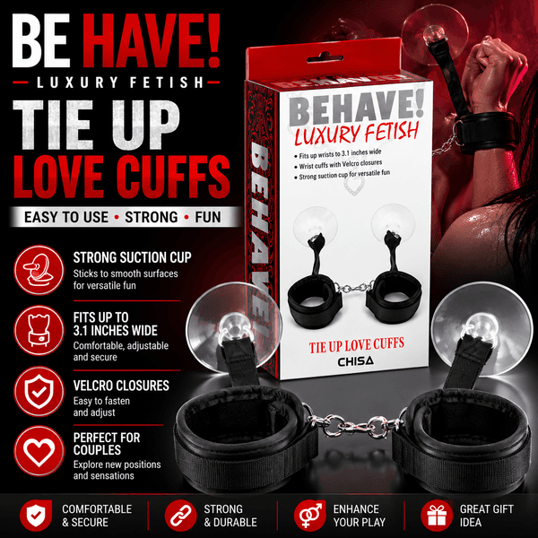 Tie Up Love Cuffs (Black)