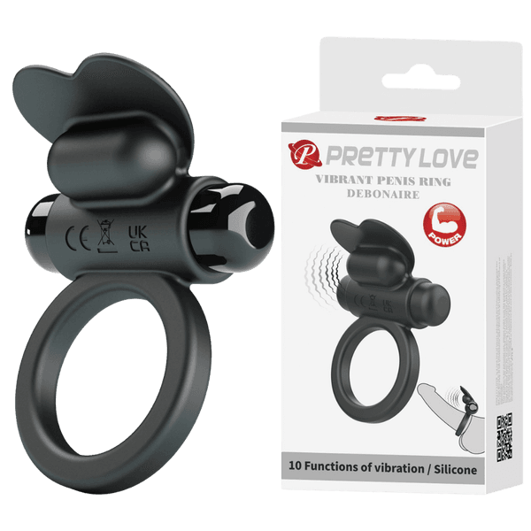 Vibrant Penis Ring - Debonaire (Black)