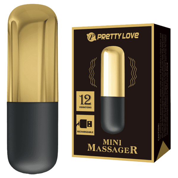 Rechargeable Mini Massager (Gold)