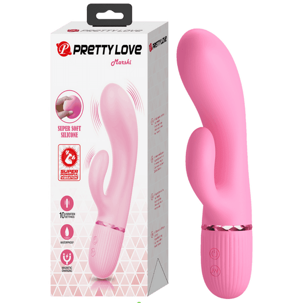 Super Soft Silicone Dual Motor Marski (Pink)