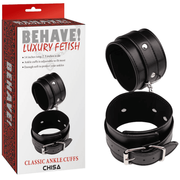 Classic Ankle Cuffs (Black)