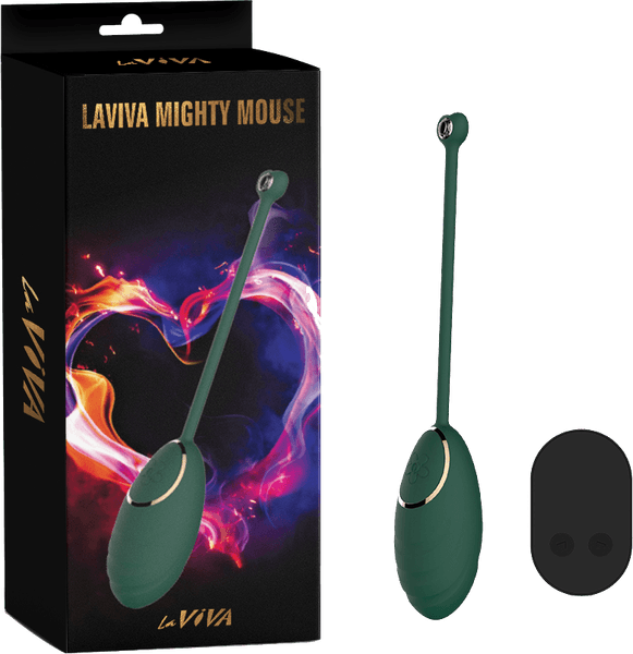 Mighty Mouse Remote Controlled Vibrating Egg (Teal)