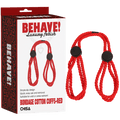Bondage Cotton Cuffs (Red)