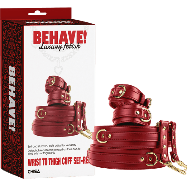 Wrist to Thigh Cuff Set (Red)