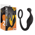 Prostate Plug with Love Ring - 4.5" (Black)
