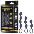 3-In-1 Silicone Anal Plug Set (Black)