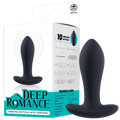 Vibrating Butt Plug with T-Bar Base (Black)
