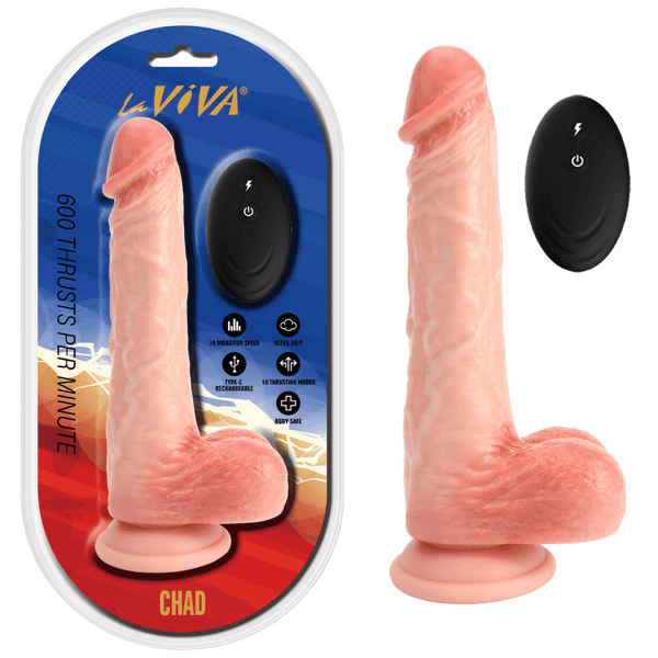 Chad - 8.5" Remote Control Dong (Flesh)