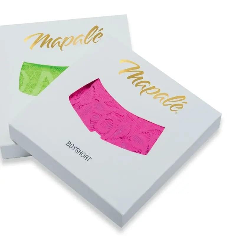 Lace Boyshort Orange Mapale Discreet Intimate Essentials.