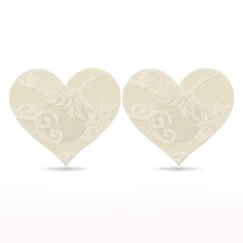 Lace Heart and Flower Nipple Pasties Twin Pk Lovetoy Discreet Intimate Essentials.