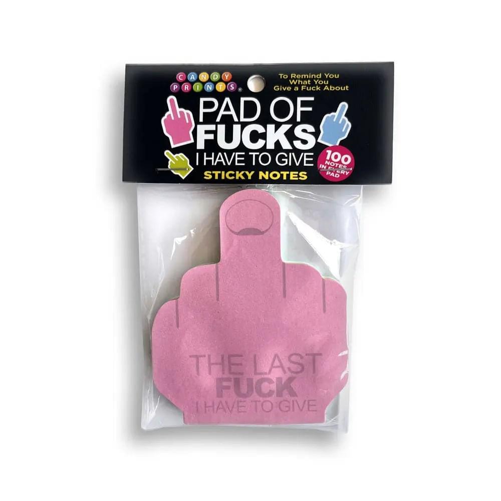 Last Fuck I Have To Give Sticky Notes - Multi  Novelty Sticky Notes - 100 Pack Little Genie Discreet Intimate Essentials.