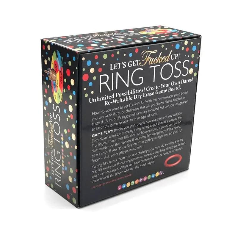 Lets Get Fucked Up Ring Toss - Adult Party Game Little Genie Discreet Intimate Essentials.