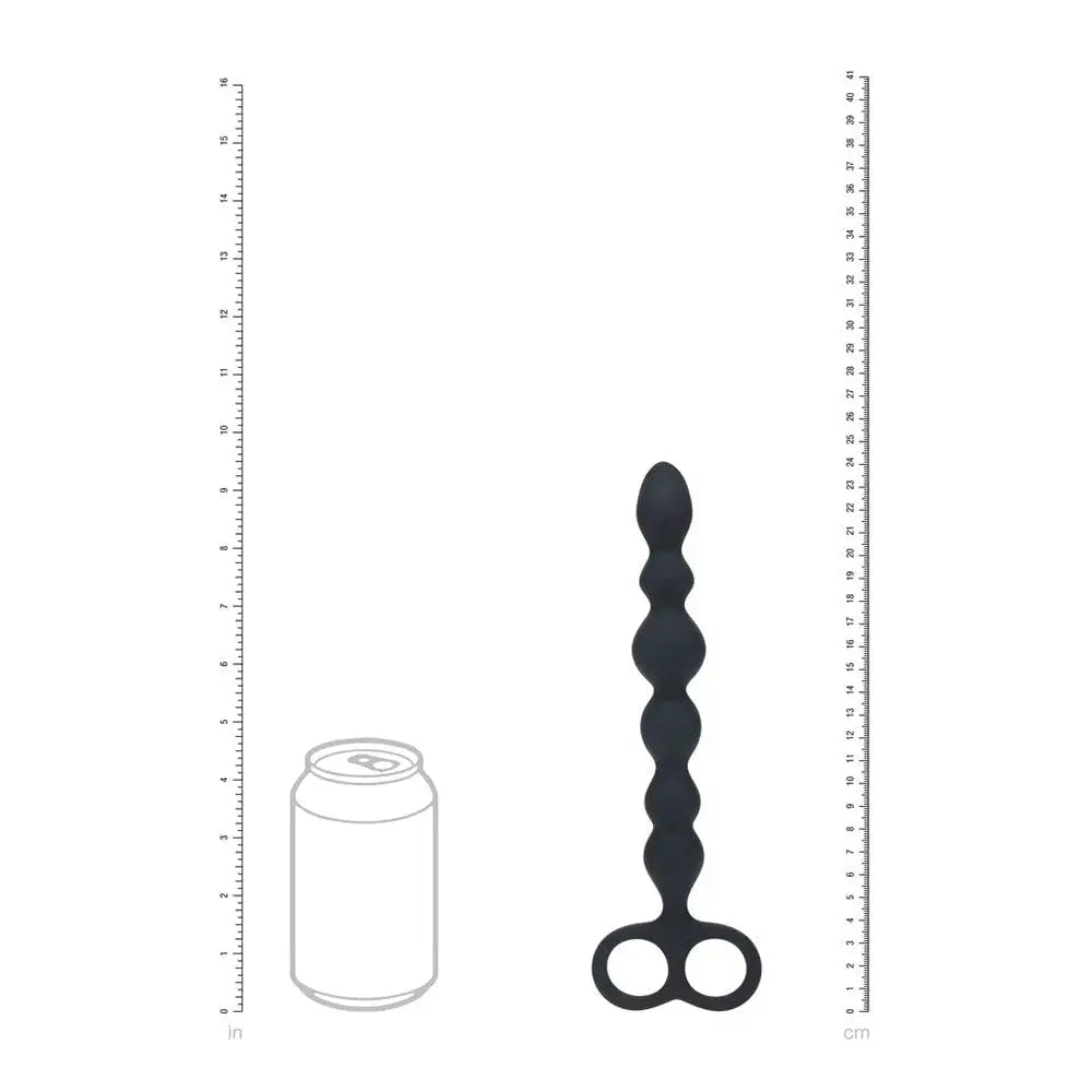 Shop affordable quality LEVELZ Beaded Silicone Anal Probe with Double Loop - 24.5 cm Anal Beads - Discreet Intimate Essentials - ANAL TOYS - Shots Toys