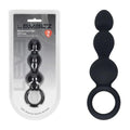 LEVELZ Beaded Silicone Anal Probe with Loop -  15.3 cm Beaded Anal Plug Shots Toys Discreet Intimate Essentials.