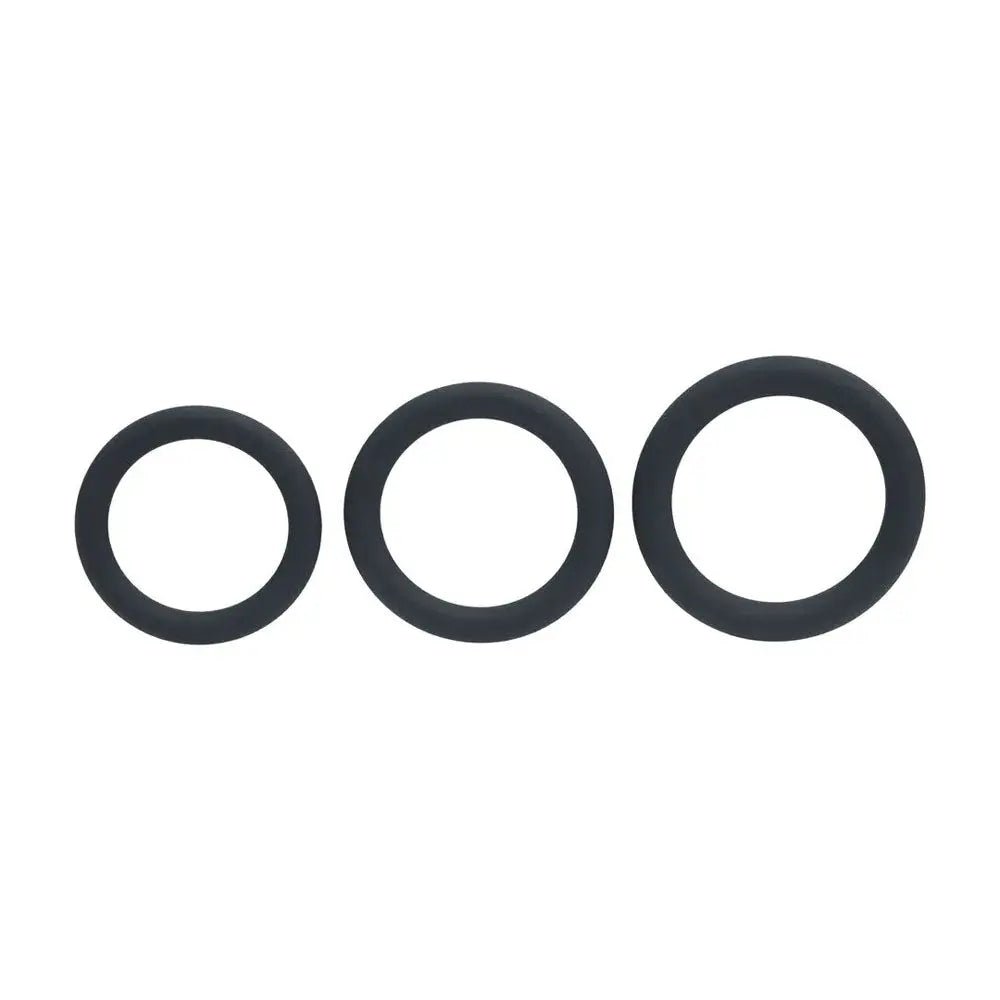 Shop affordable quality LEVELZ Classic Silicone Cock Ring Set - L/XL/XXL - Cock Rings - Set of 3 Sizes - Discreet Intimate Essentials - COCK RINGS - Shots Toys