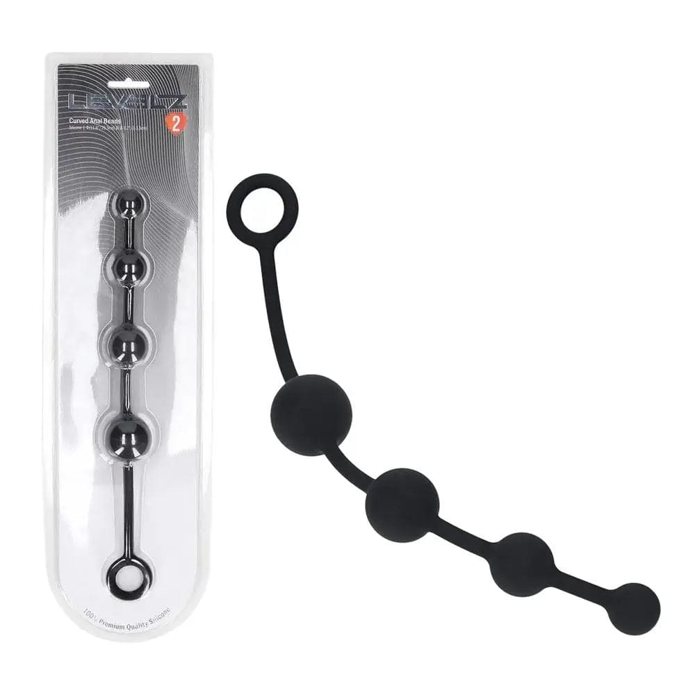 LEVELZ Curved Silicone Anal Beads -  -  29.5 cm Anal Beads Shots Toys Discreet Intimate Essentials.