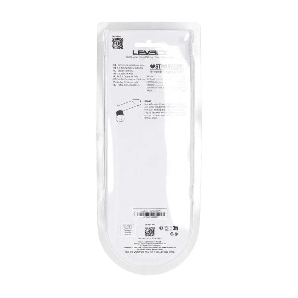 LEVELZ Liquid Silicone Ball Strap Set of 3 -  -  Ball Stretchers - Set of 3 Sizes Shots Toys Discreet Intimate Essentials.