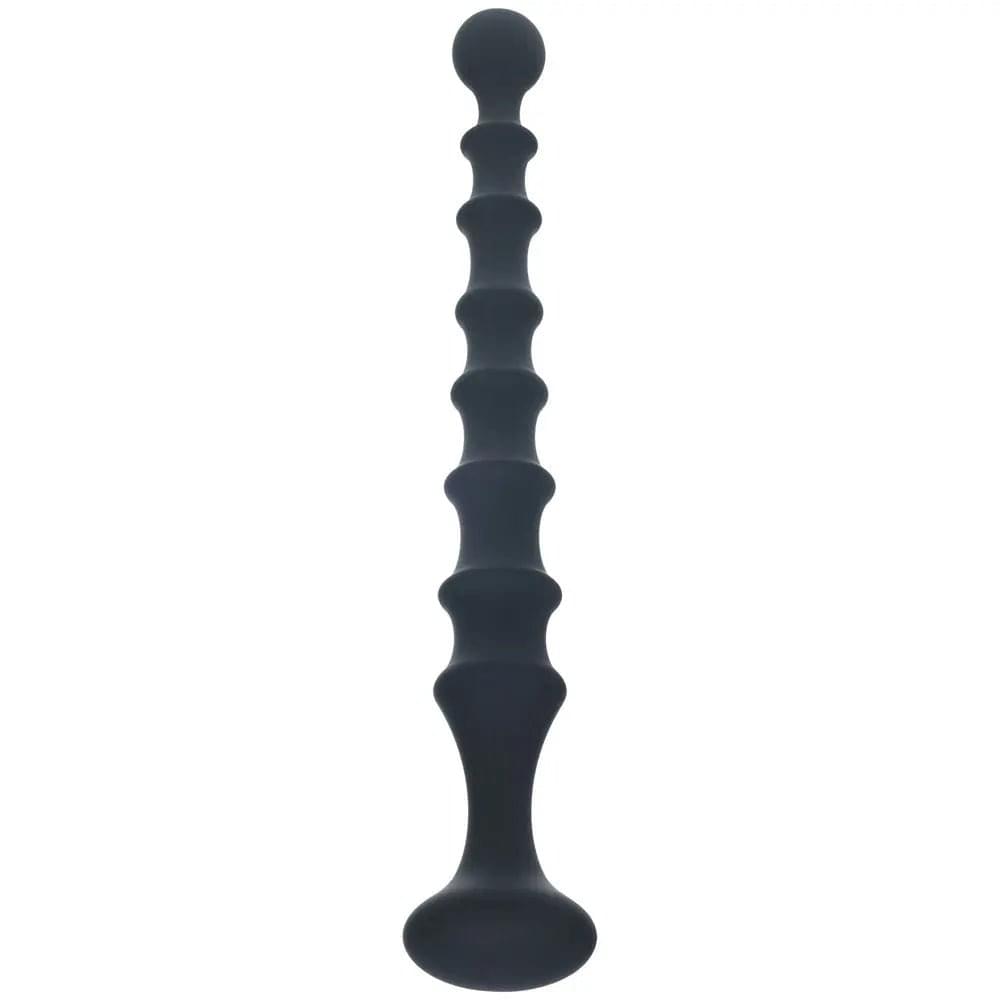 LEVELZ Ribbed Silicone Flared Anal Probe -  26.7 cm Anal Beads Shots Toys Discreet Intimate Essentials.
