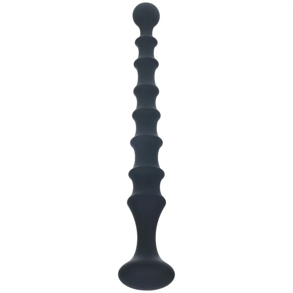 Shop affordable quality LEVELZ Ribbed Silicone Flared Anal Probe - 26.7 cm Anal Beads - Discreet Intimate Essentials - ANAL TOYS - Shots Toys