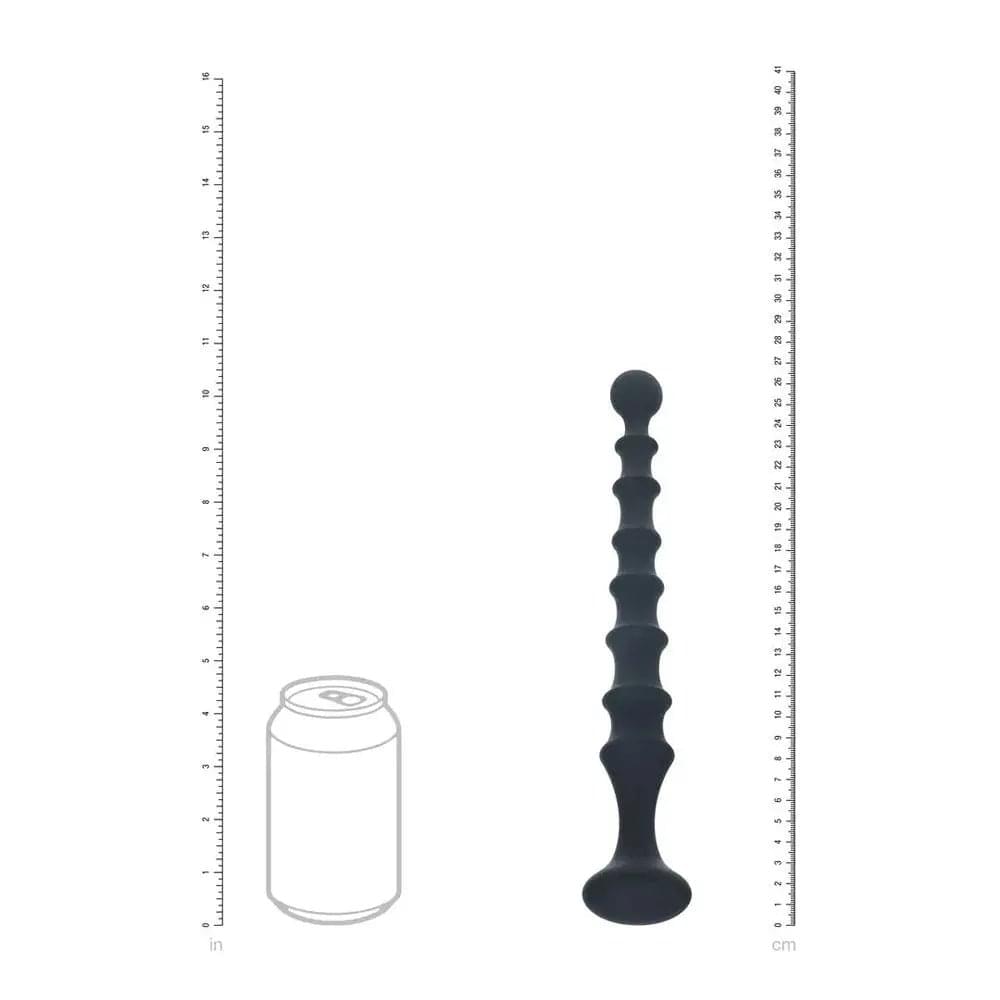 LEVELZ Ribbed Silicone Flared Anal Probe -  26.7 cm Anal Beads Shots Toys Discreet Intimate Essentials.
