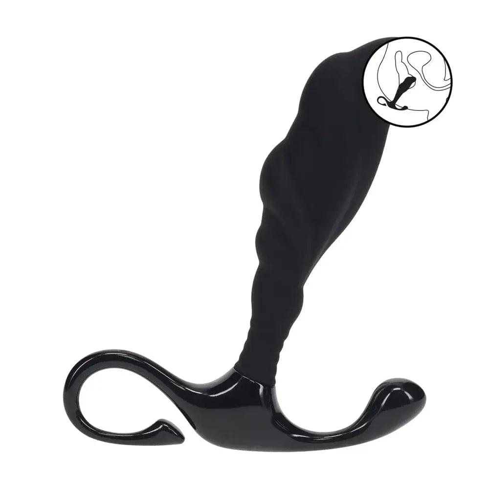 LEVELZ Rippled with Hard Loop Prostate Massager - Large -  Large Prostate Massager Shots Toys Discreet Intimate Essentials.