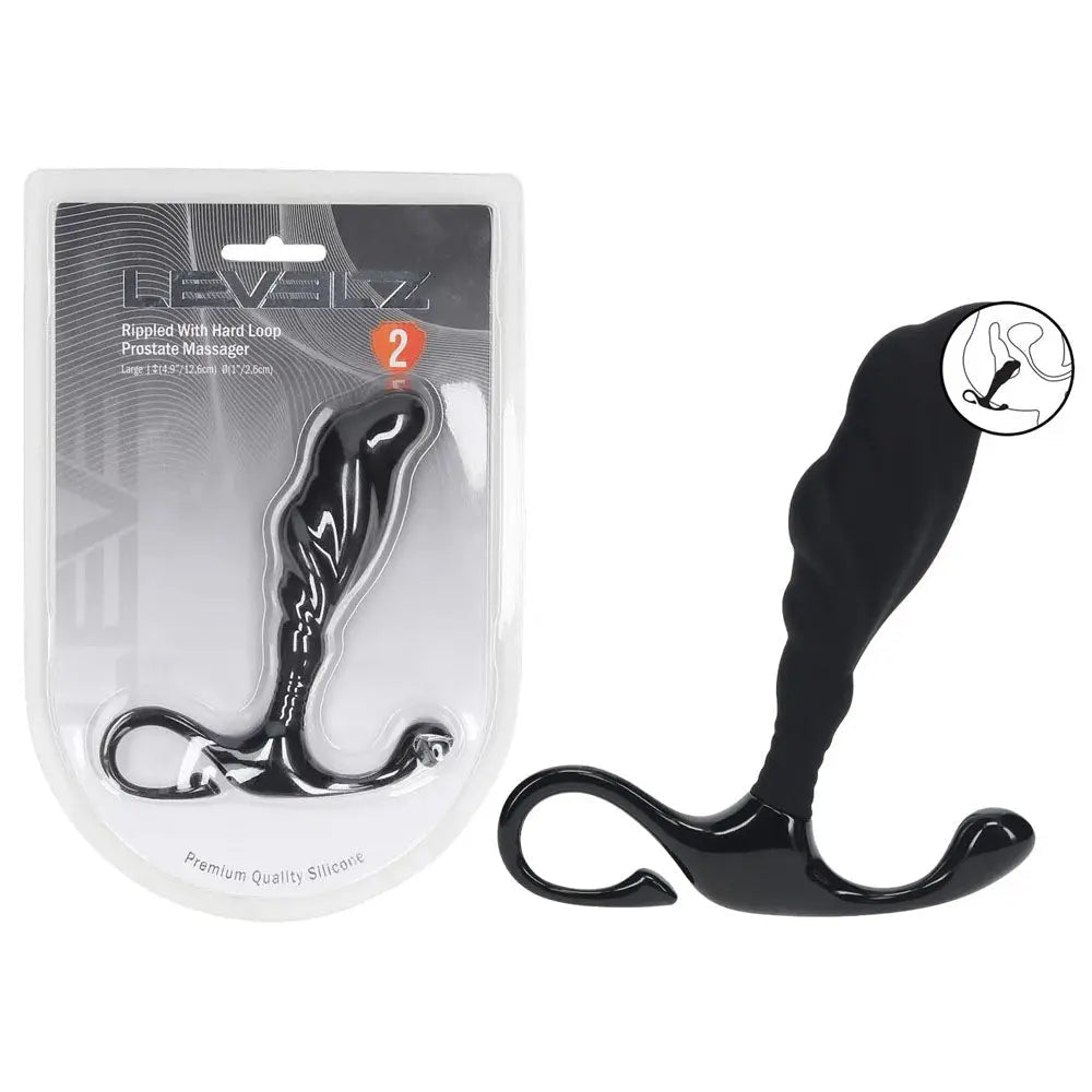 Shop affordable quality LEVELZ Rippled with Hard Loop Prostate Massager - Large - Large Prostate Massager - Discreet Intimate Essentials - ANAL TOYS - Shots Toys