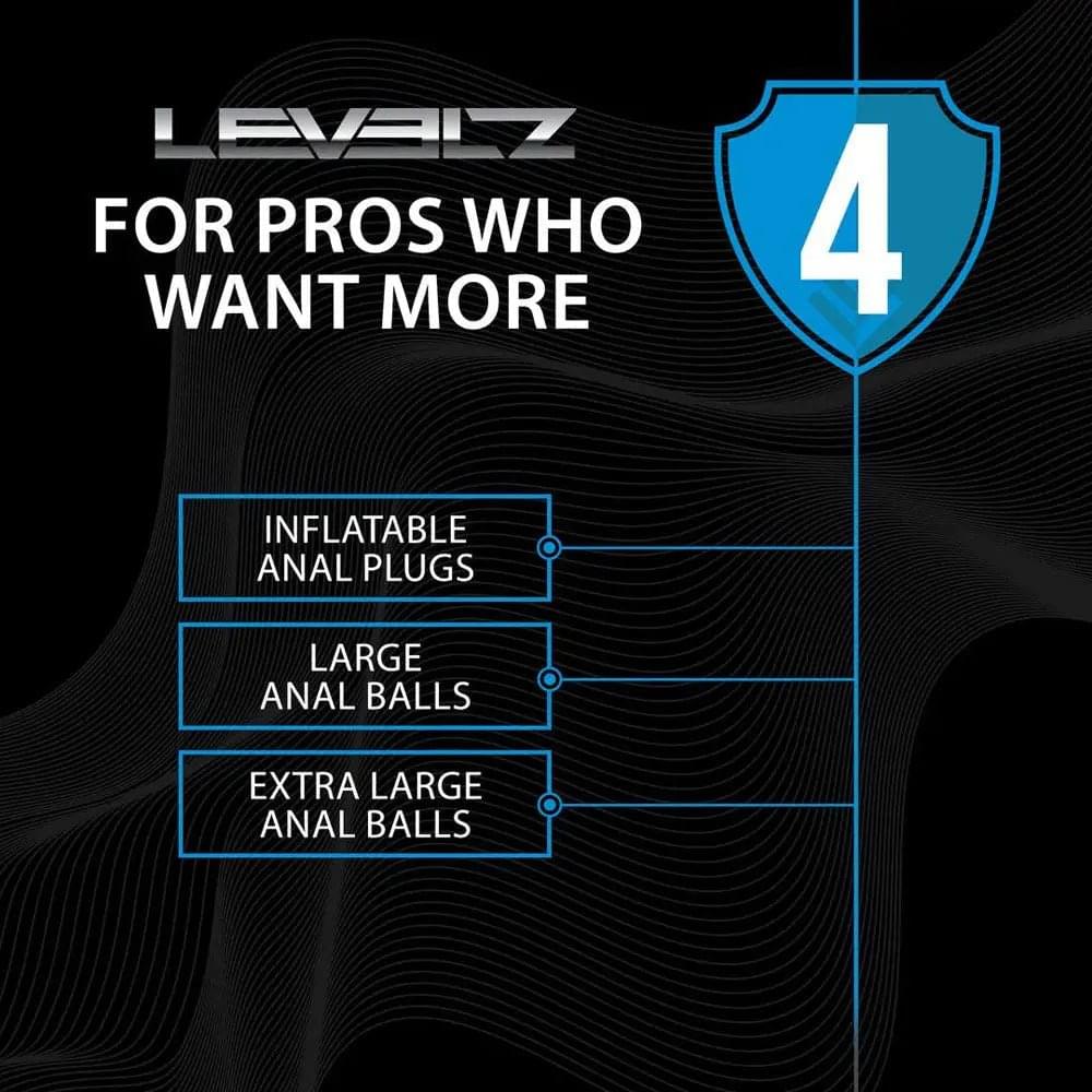 LEVELZ Round Anal Balls - XL - 50mm -  46.5 cm XL Anal Beads Shots Toys Discreet Intimate Essentials.