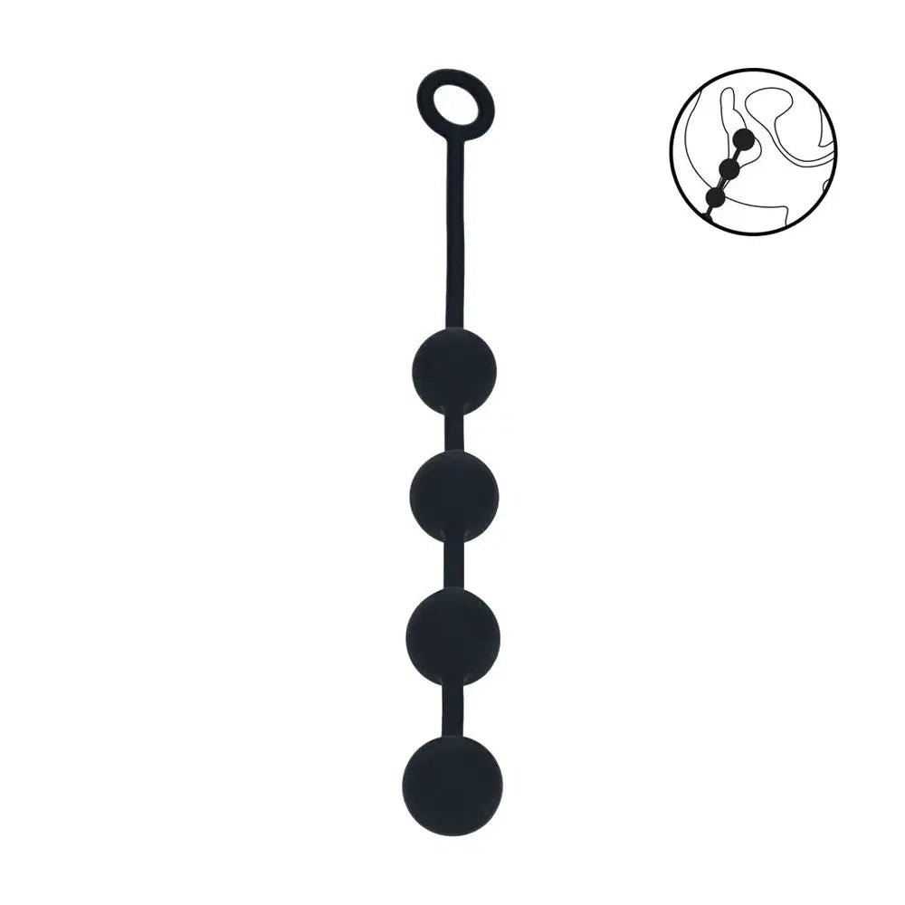 Shop affordable quality LEVELZ Round Silicone Anal Balls - L - 40mm - 40.5 cm Large Anal Beads - Discreet Intimate Essentials - ANAL TOYS - Shots Toys