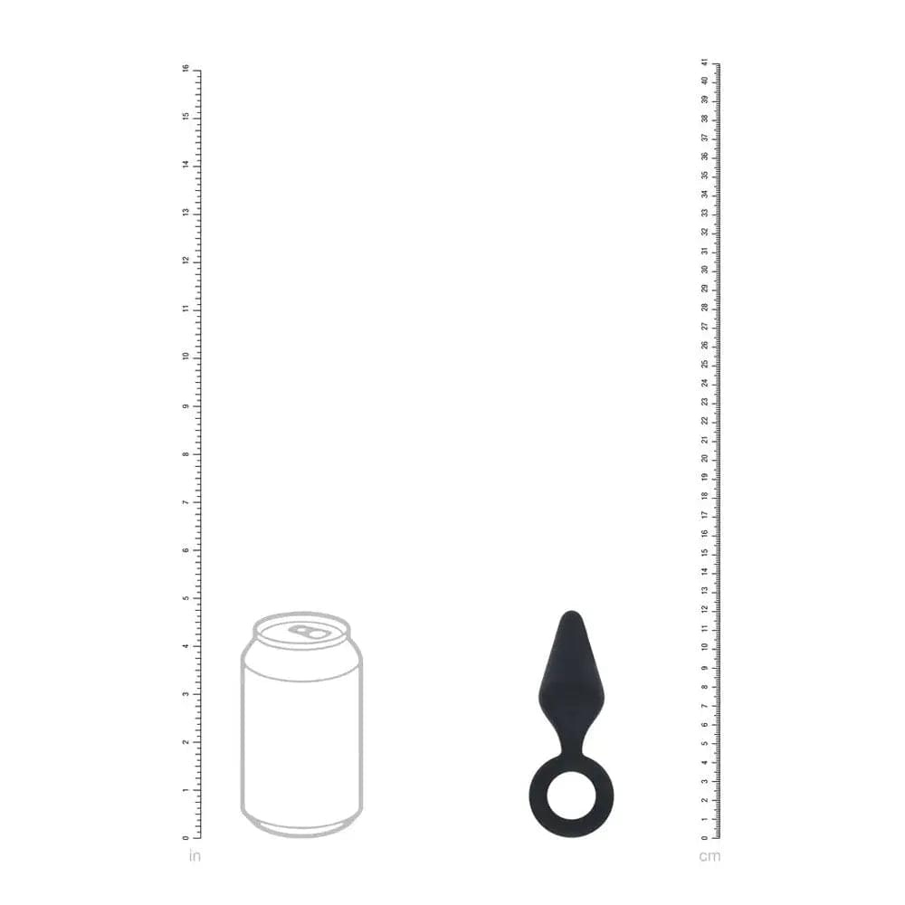 LEVELZ Silicone Anal Plug with Loop - Small -  -  Small Butt Plug Shots Toys Discreet Intimate Essentials.
