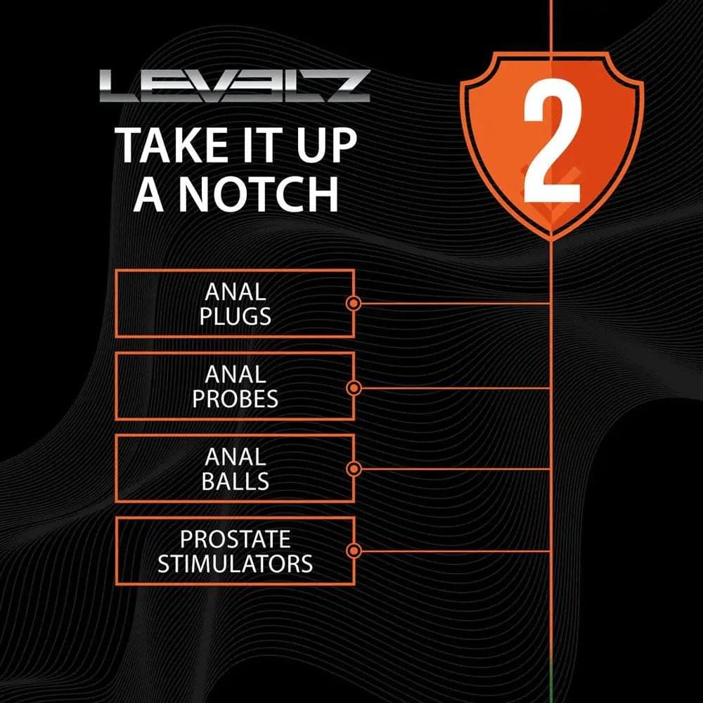 LEVELZ Silicone Anal Plug with Loop - Small -  -  Small Butt Plug Shots Toys Discreet Intimate Essentials.