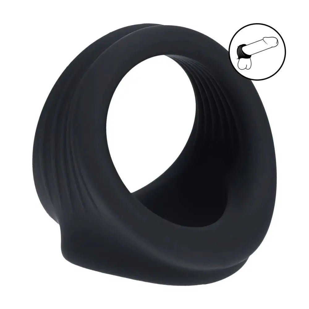 Shop affordable quality LEVELZ Silicone Cock & Ball Harness - Cock & Ball Ring - Discreet Intimate Essentials - COCK RINGS - Shots Toys