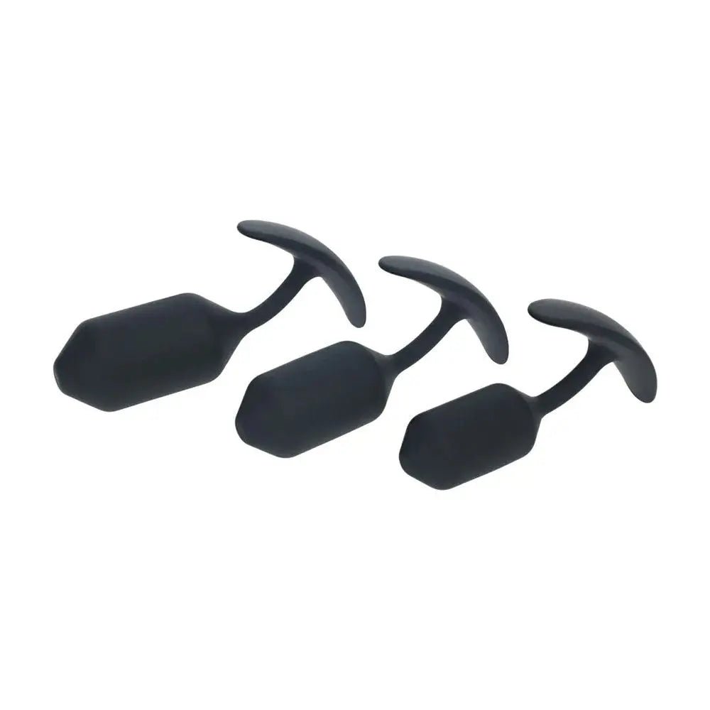 Shop affordable quality LEVELZ Silicone Weighted Anal Plug Training Set - Weighted Butt Plugs - Set of 3 Sizes - Discreet Intimate Essentials - ANAL TOYS - Shots Toys