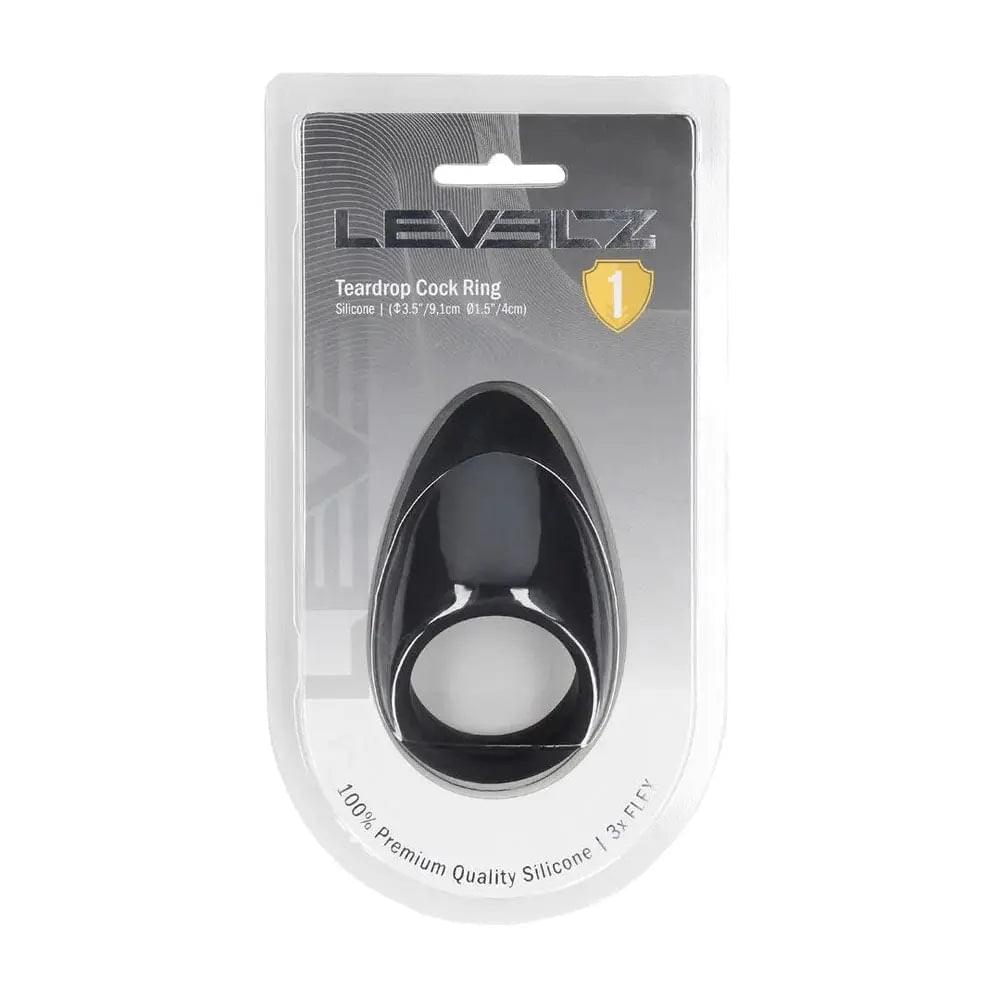 LEVELZ Teardrop Silicone Cock Ring -  -  Cock Ring Shots Toys Discreet Intimate Essentials.